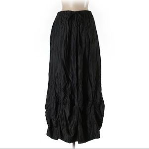 NWT ONE HR SALE 🔴100% SILK MAXI BLACK SKIRT